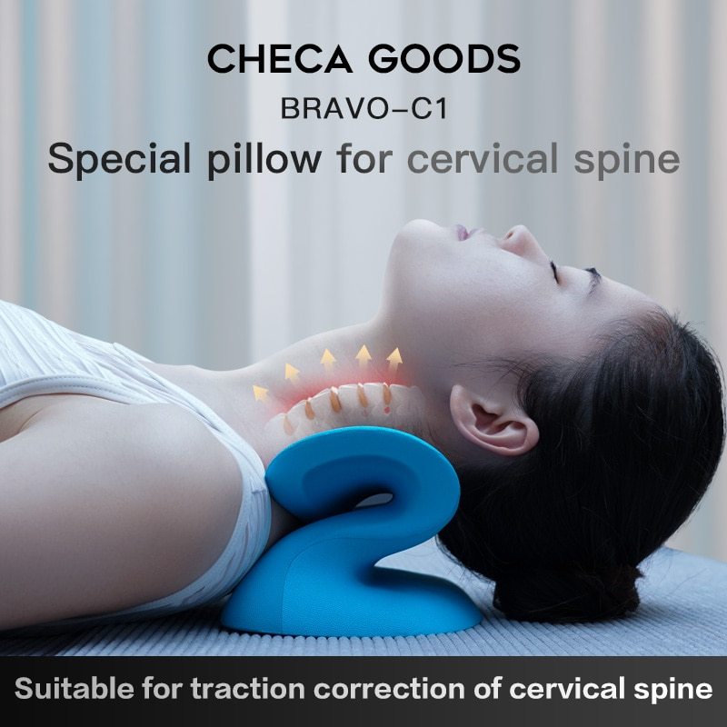 Spine stretch sleeping pillow