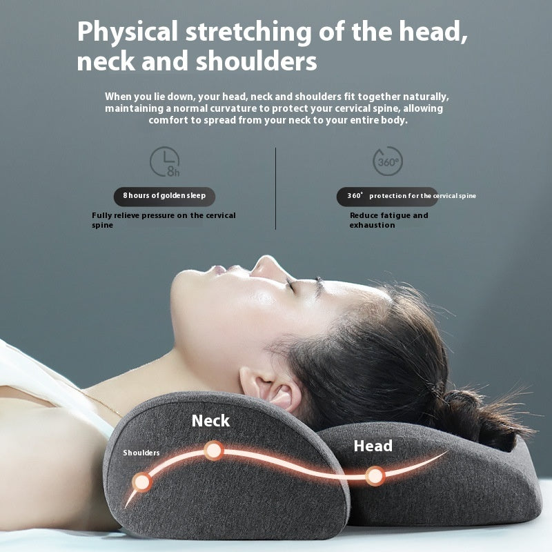 Bamboo Charcoal Ergonomic Memory Foam Neck Pillow