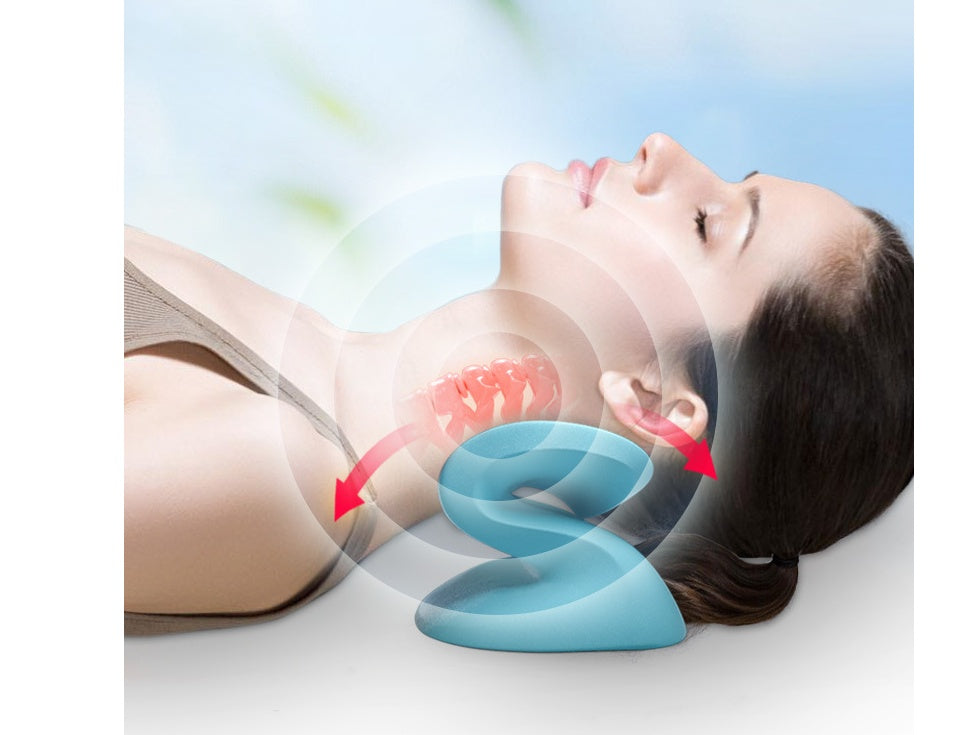 Spine stretch sleeping pillow