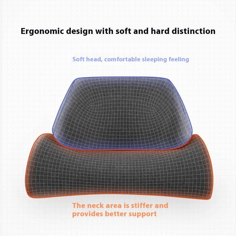 Bamboo Charcoal Ergonomic Memory Foam Neck Pillow